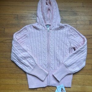 Girls Habitual Light Pink Cable Knit Sweater